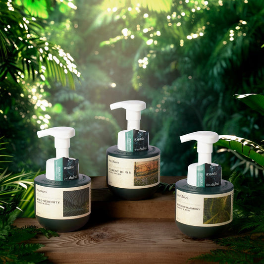 プッシュする度に満たされる。 3種のハンドウォッシュ。